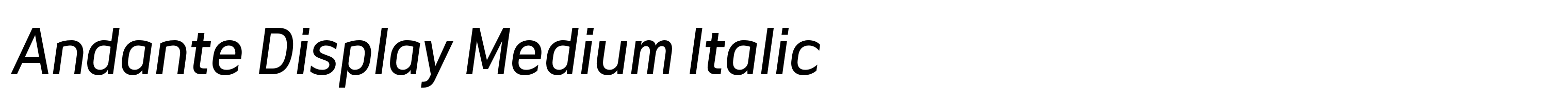 Andante Display Medium Italic